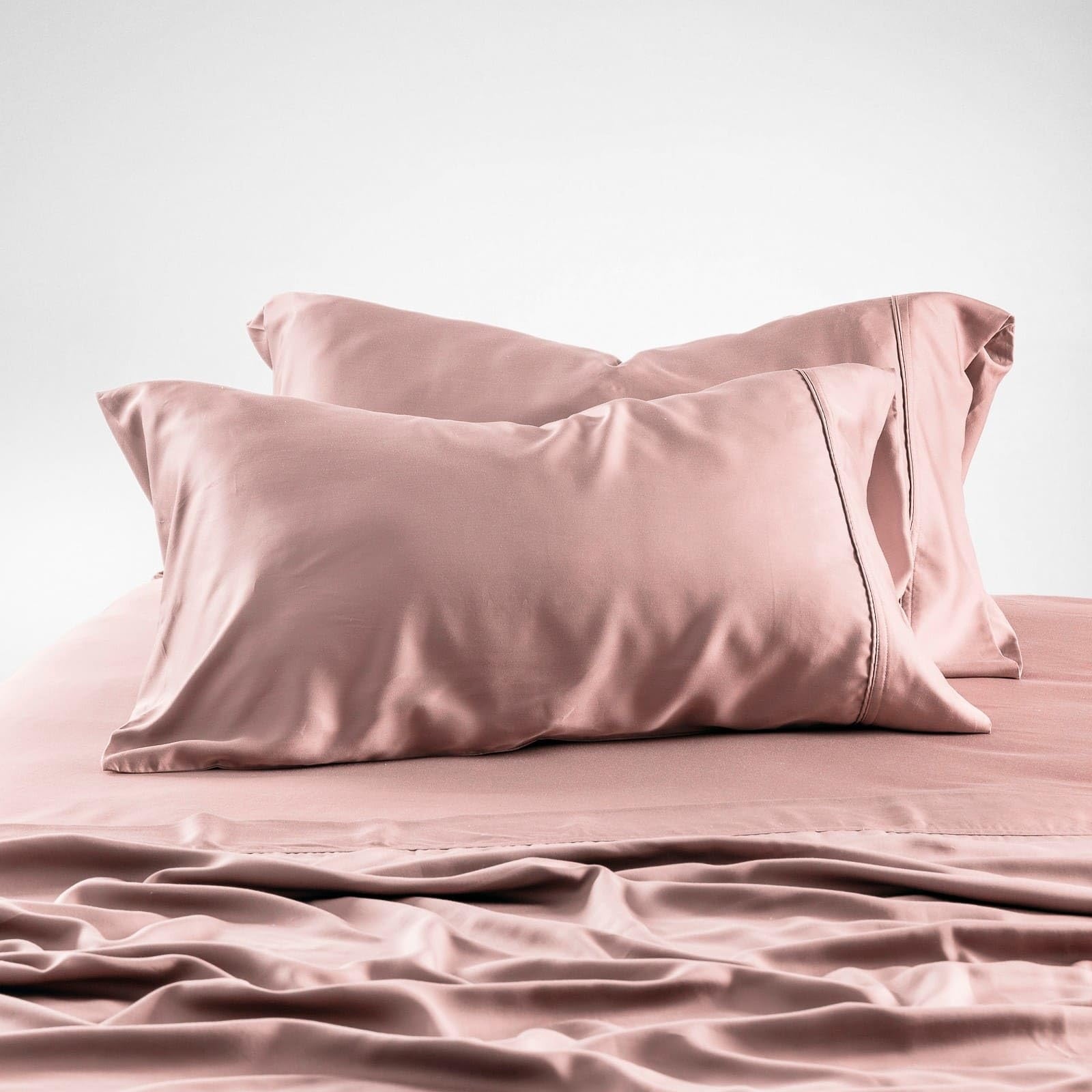 Luxury 100 Tencel Eucalyptus King Sheets Set 4PC Soft Cooling Bed Sheets Deep Pocket to 18 Flat Fitted Sheet 2 Pillowcases